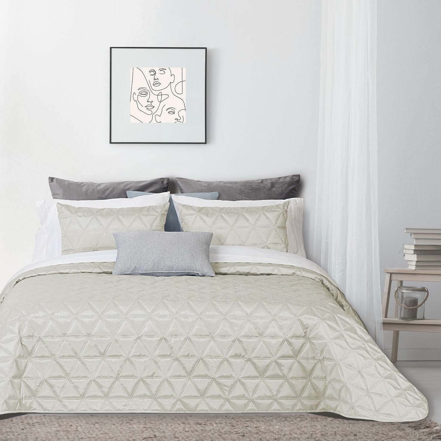 Colcha Lousã Pérola - Coleção Primavera Verão - Larbonito