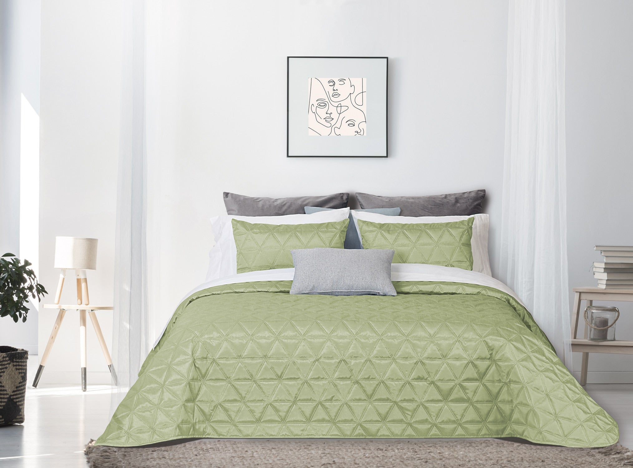 Colcha Lousã Verde - Coleção Primavera Verão - Larbonito