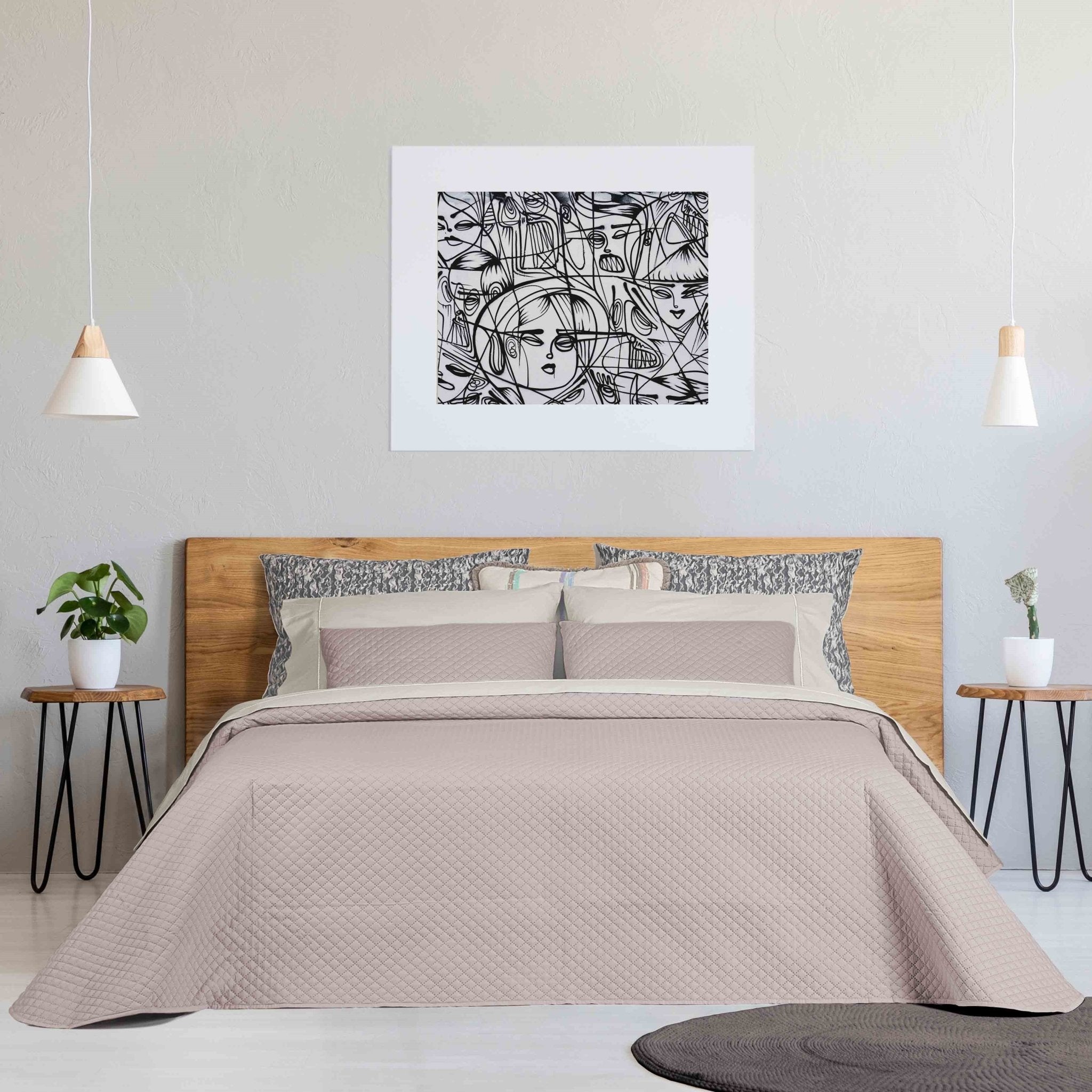 Colcha Troia 2 Rosa Seco - Larbonito