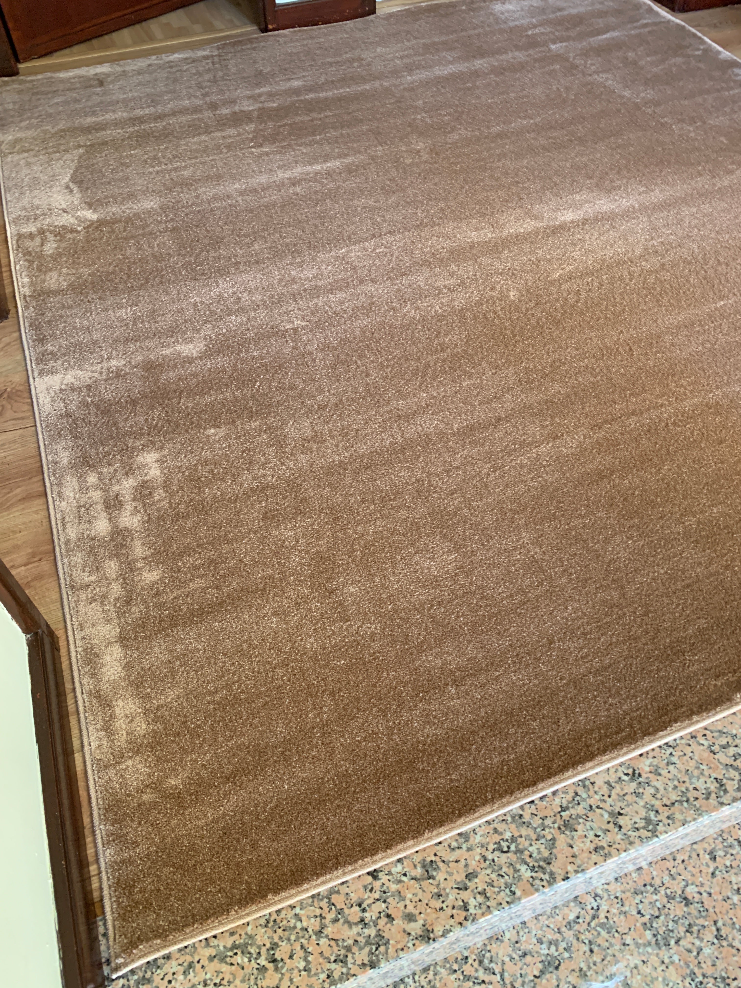 Tapete Liso Pelo Baixo Camel - Verona