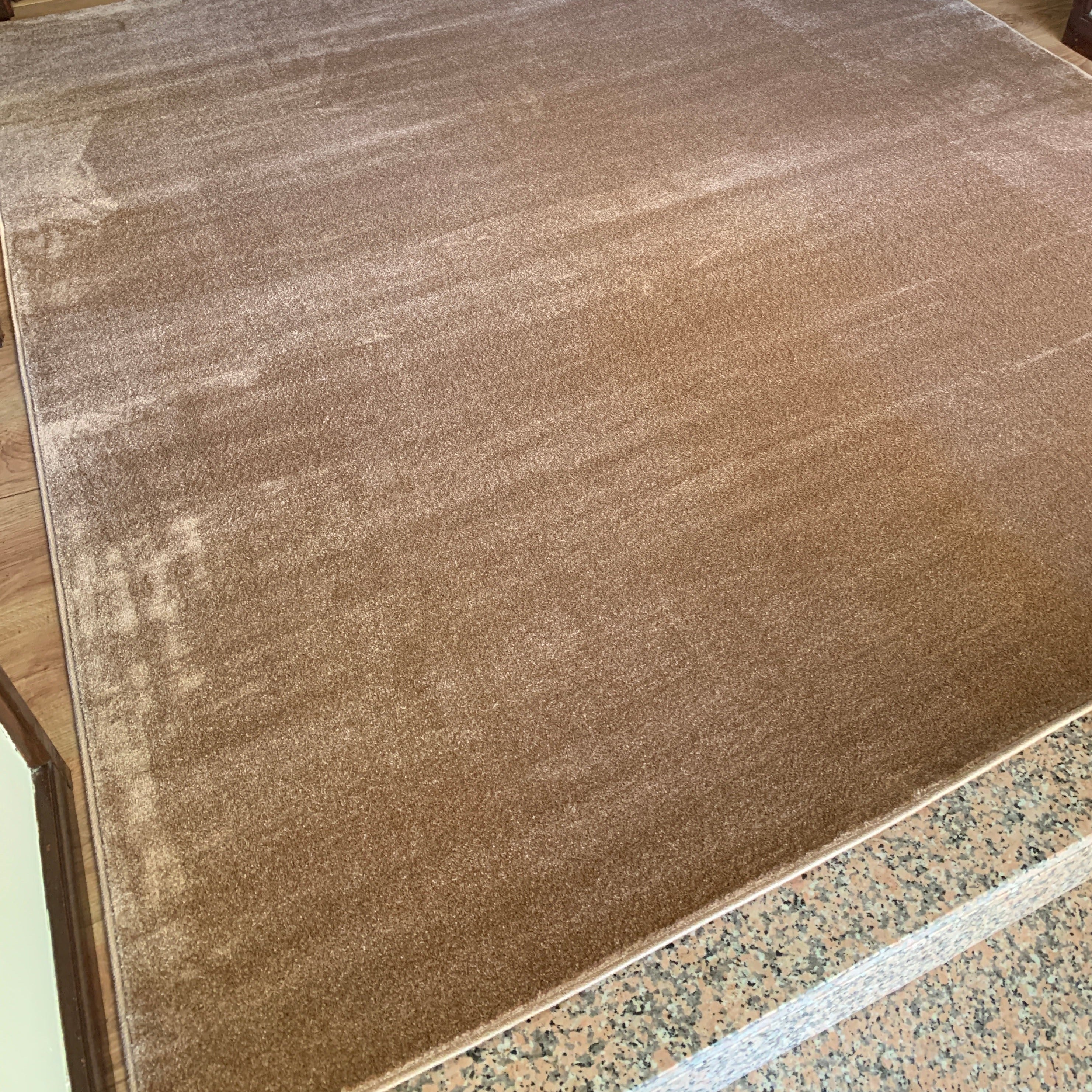 Tapete Liso Pelo Baixo Camel - Verona