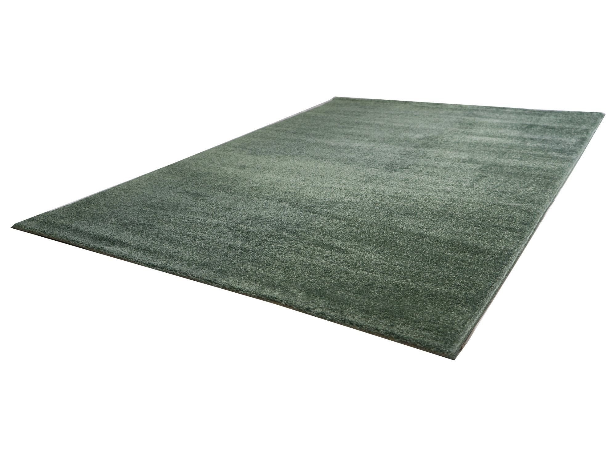 Tapete Liso Pelo Baixo Verde Esmeralda - Verona - Larbonito