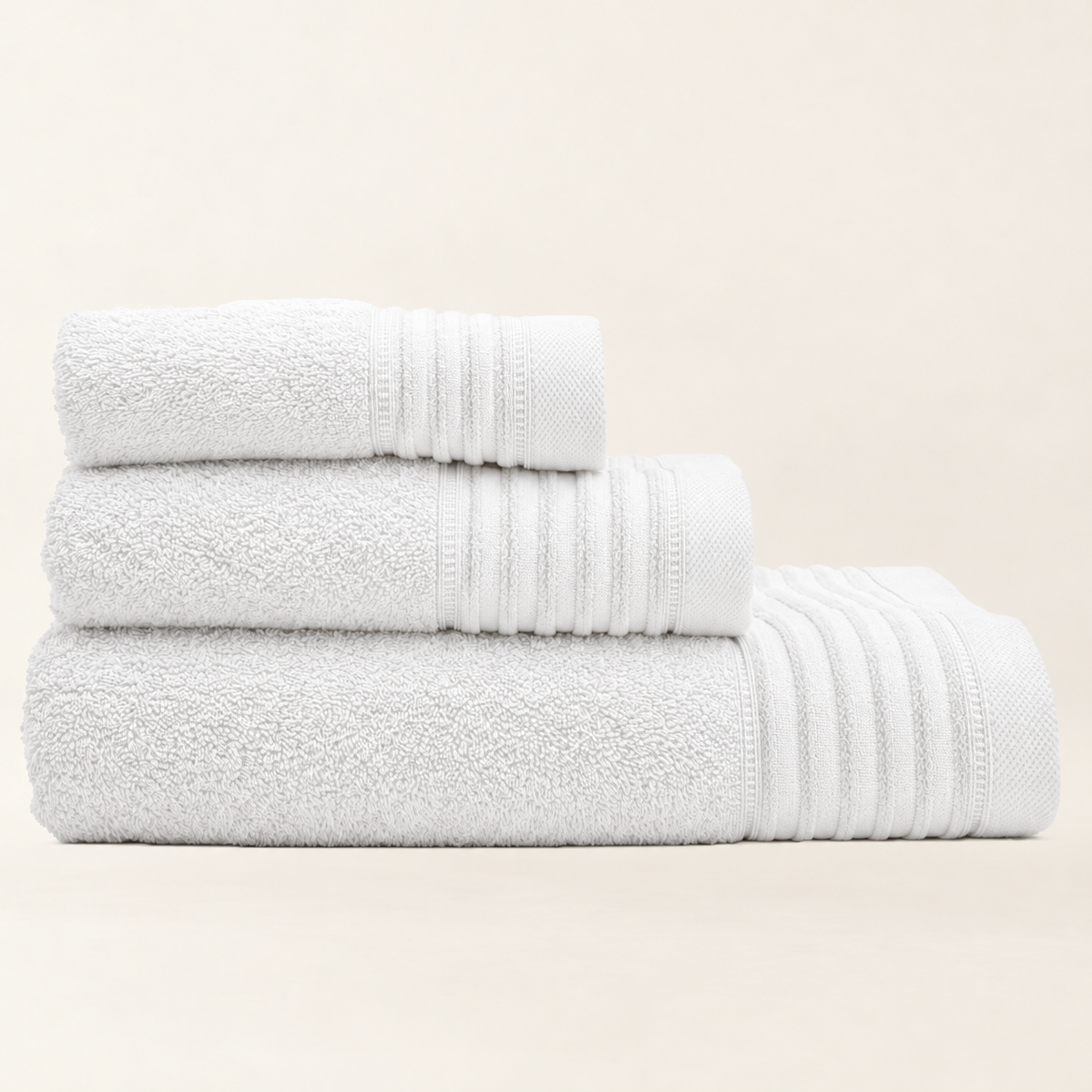 Juego de Baño de Chenilla Blanca 