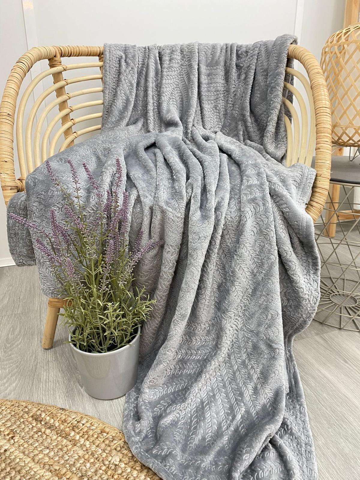 Manta decorativa floral