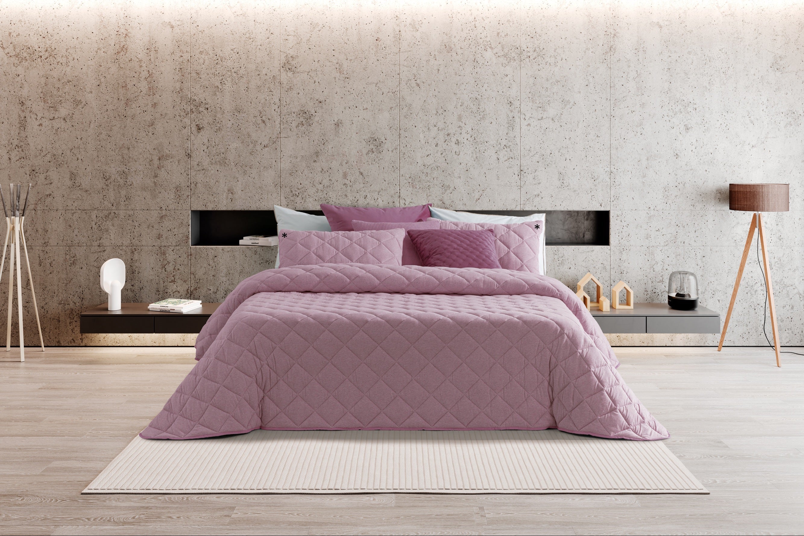 Edredón de Punto Jersey Baldi - Rosa