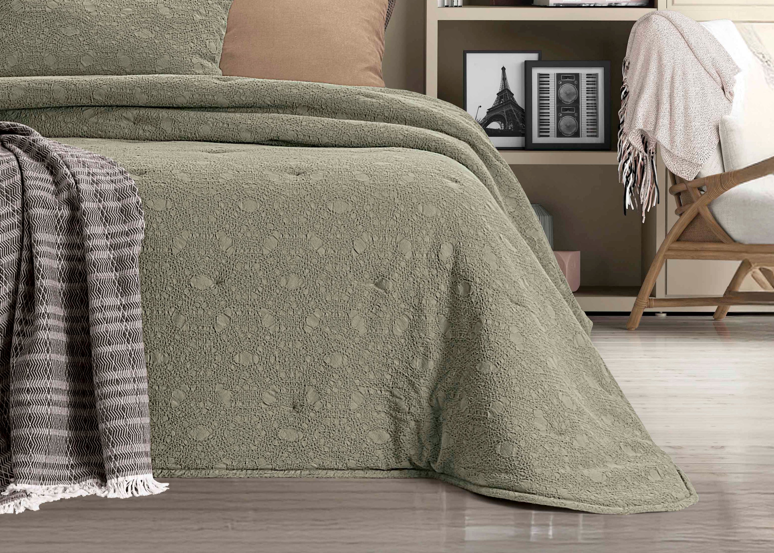 Colcha Jacquard Bruma Verde