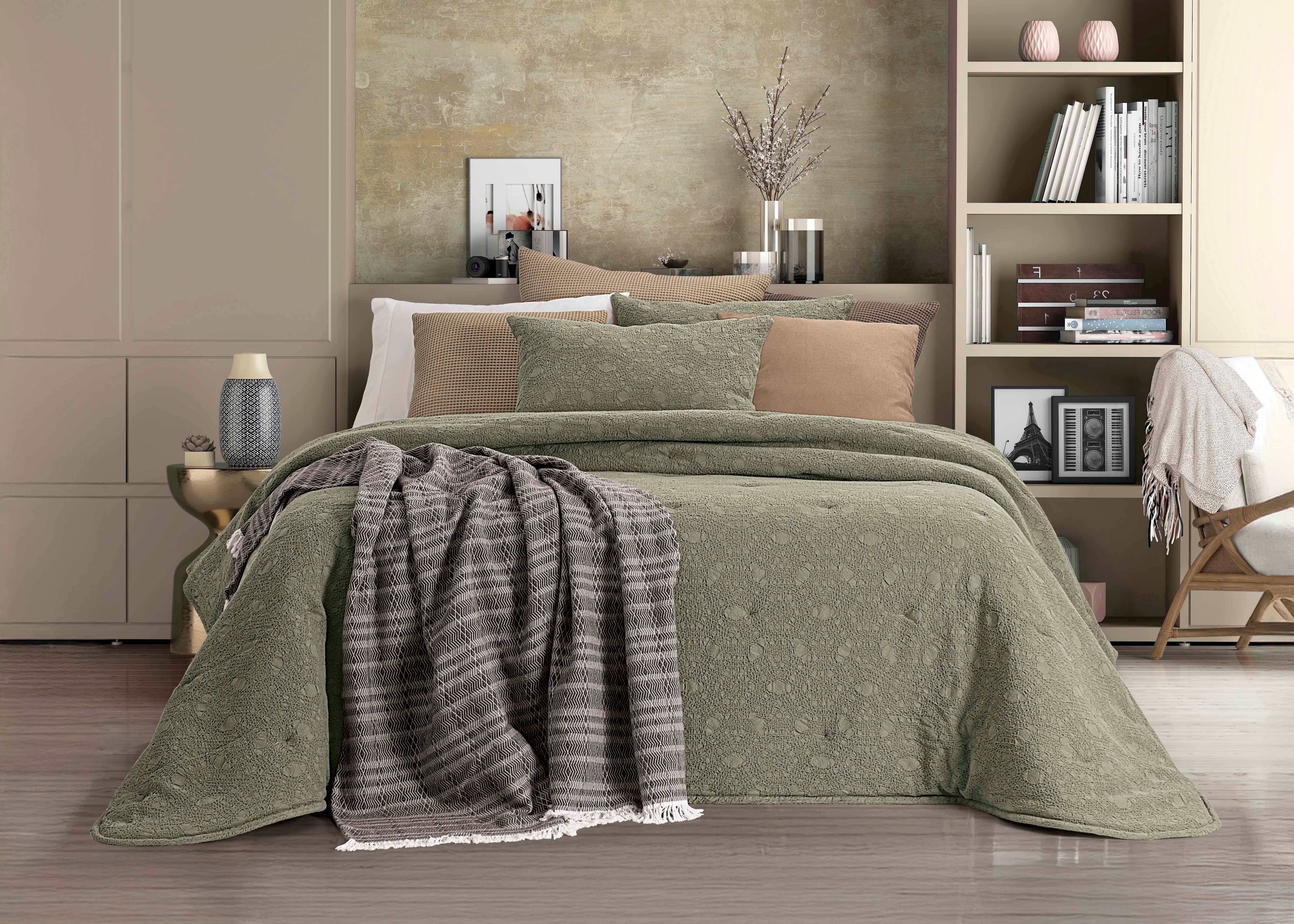 Colcha Jacquard Bruma Verde