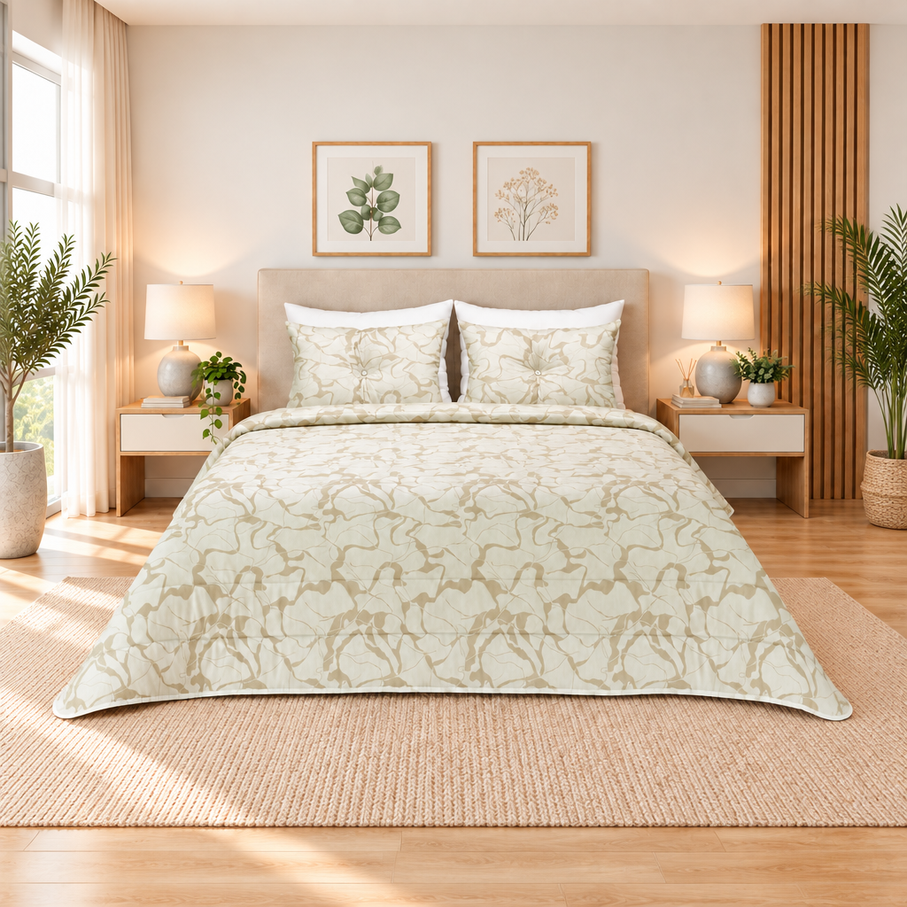 Edredón Jacquard Calacatta Beige