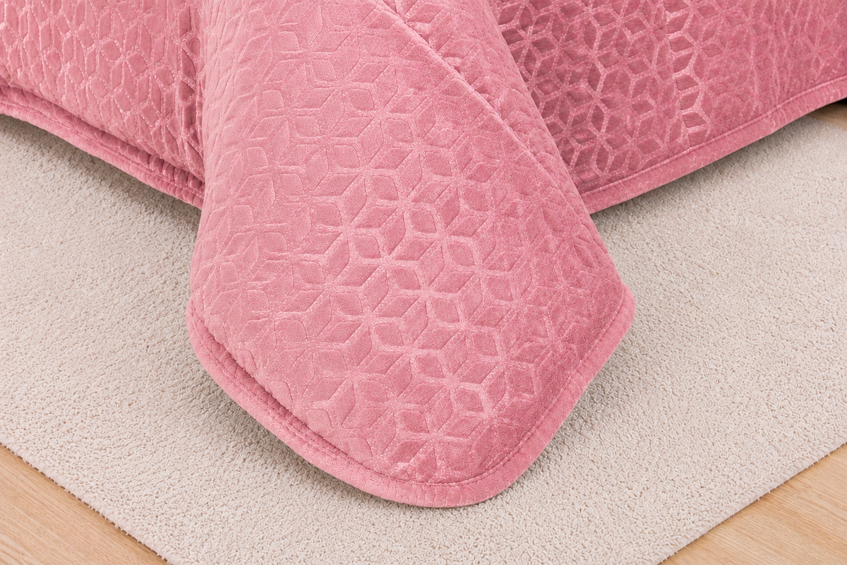 Edredón de Borreguito Warm Cubo Rosa