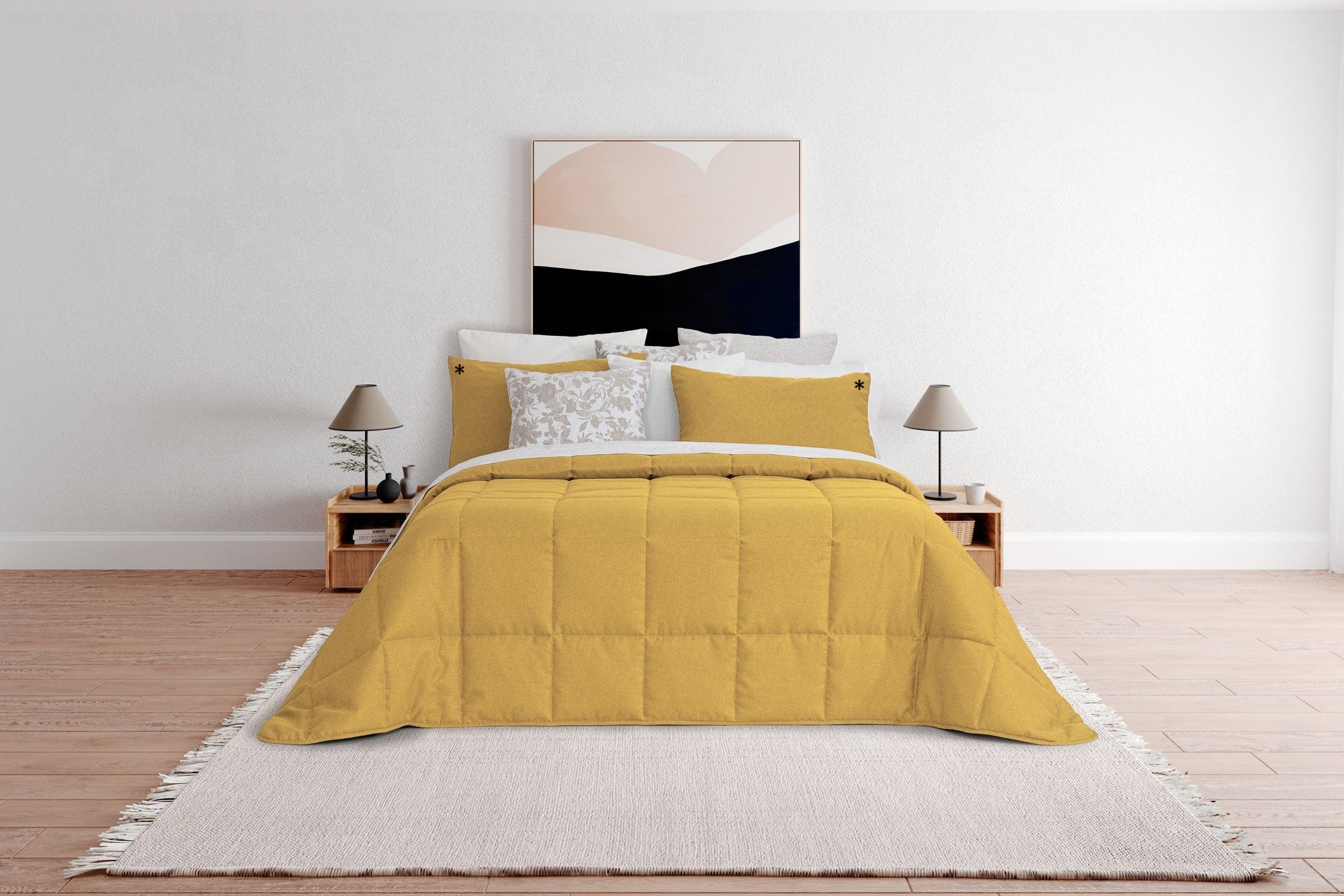 Colcha Linen Cloud Mostaza