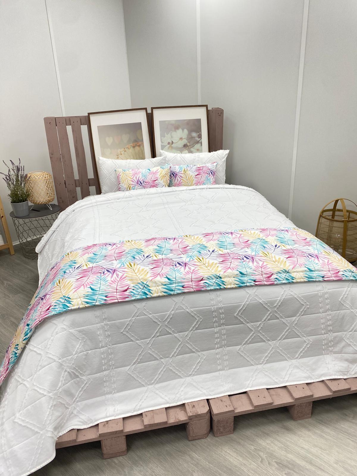 Cojines/Fundas para pies de terciopelo tropical