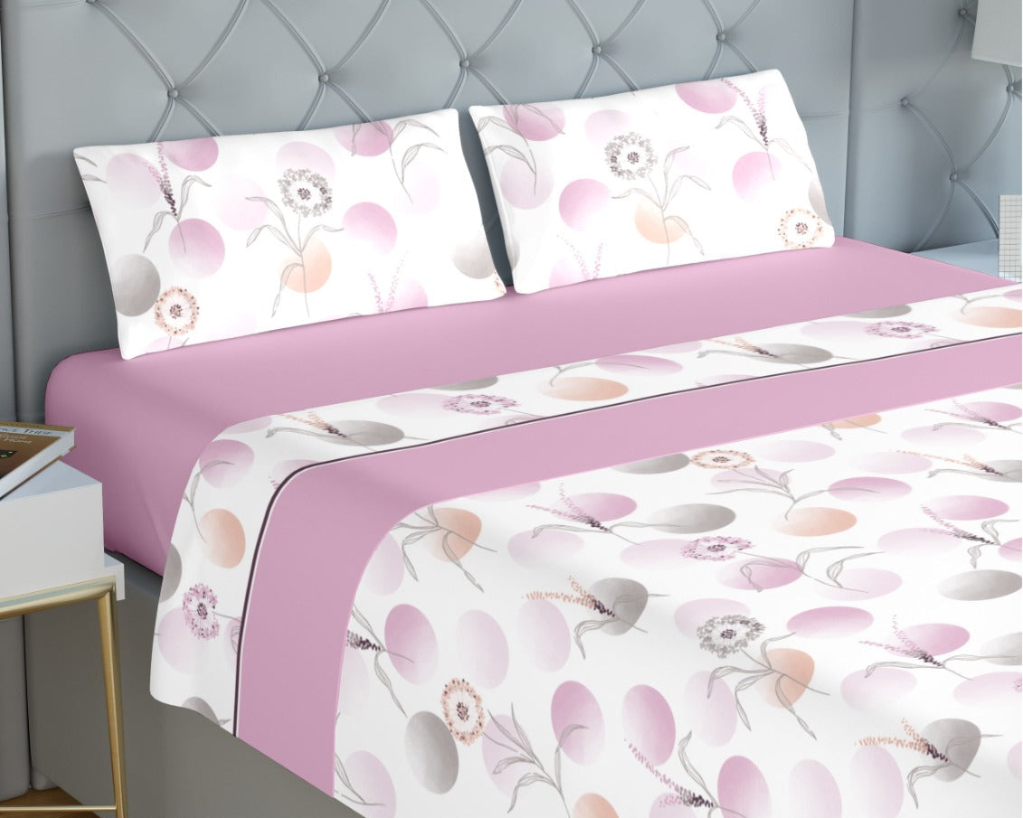 Juego de Sábanas de Coralina Roterdão Rosa