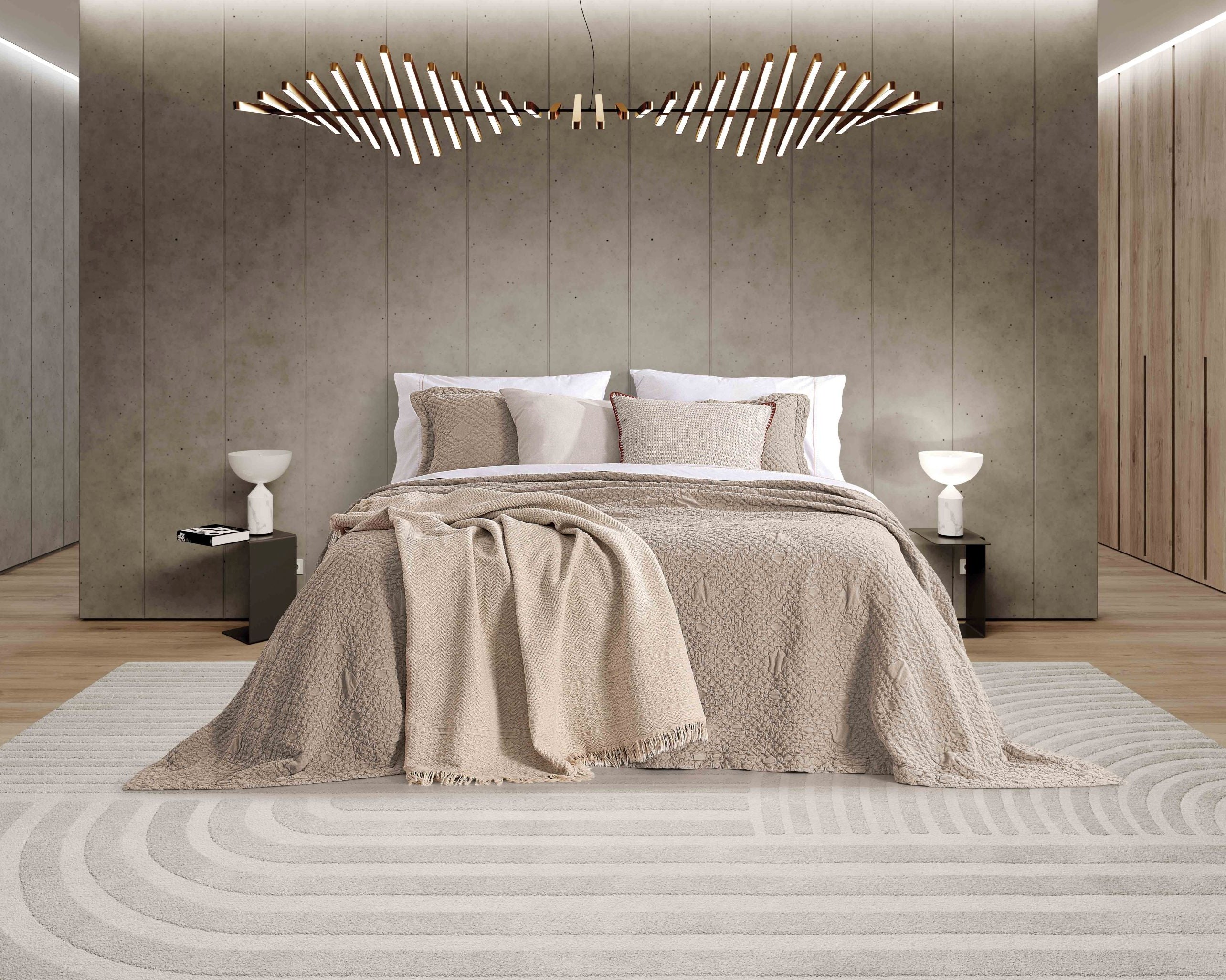 Colcha Ginger - Taupe