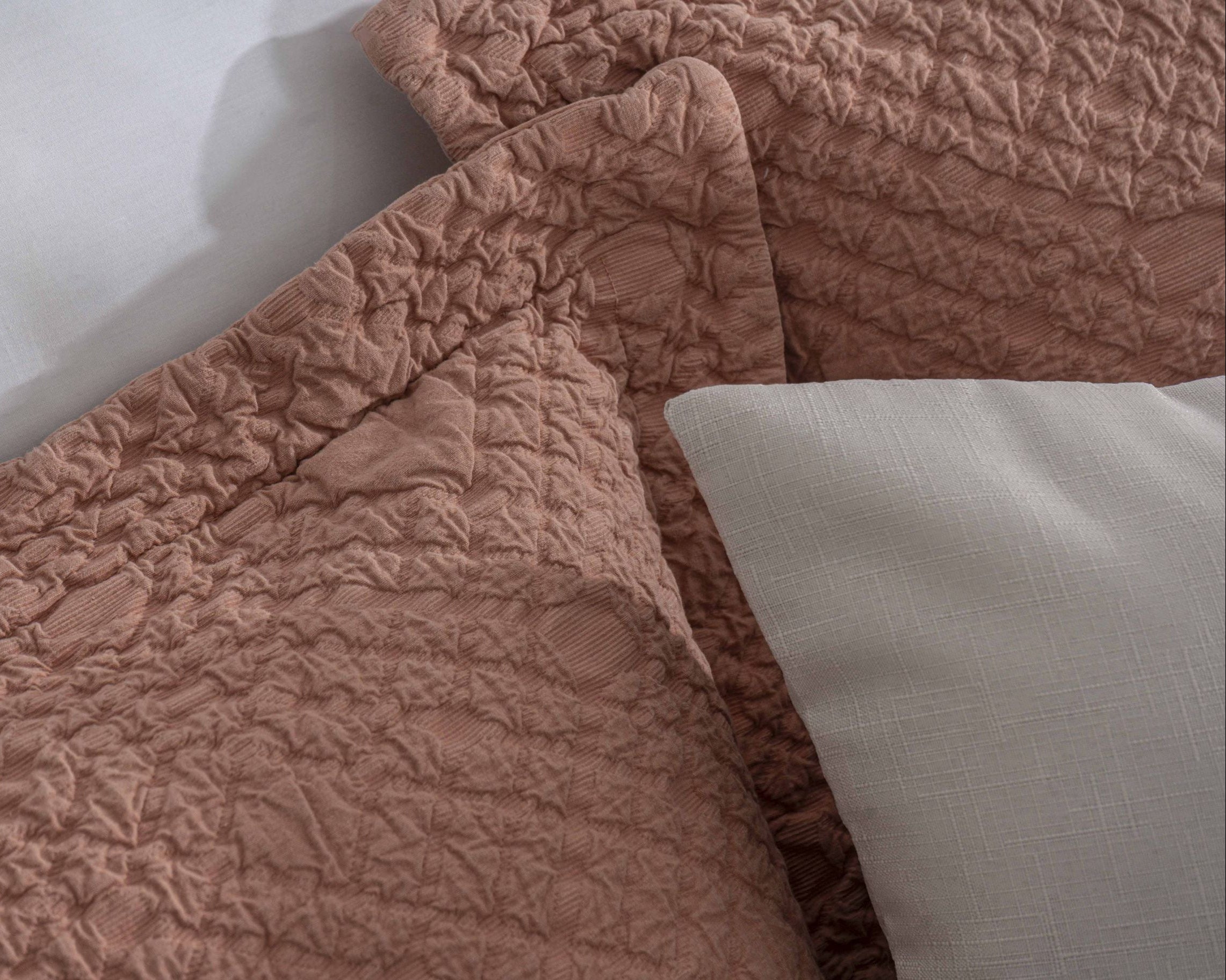 Colcha Jacquard Gengibre Terracota