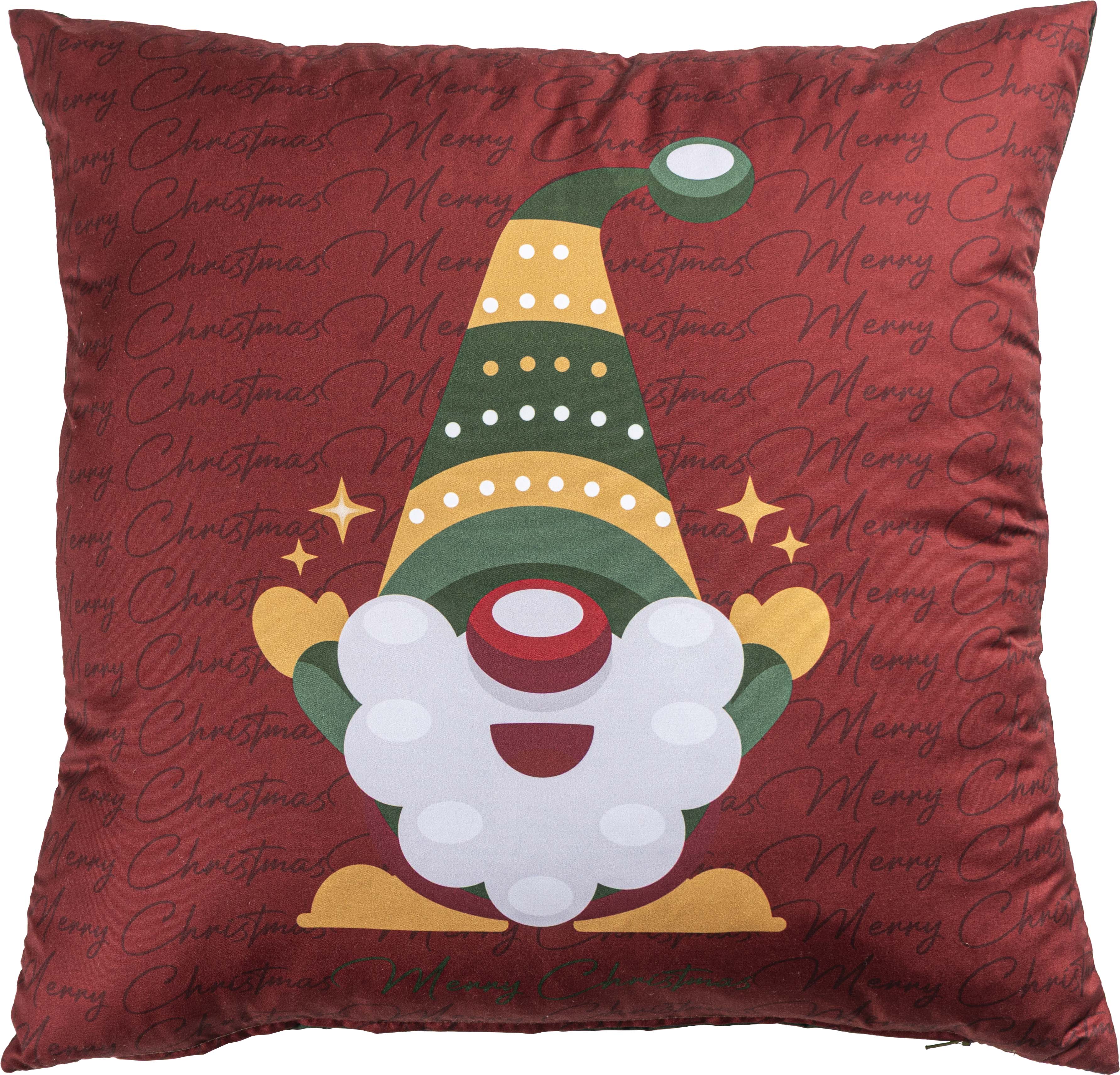 Almohada decorativa de gnomo navideño 