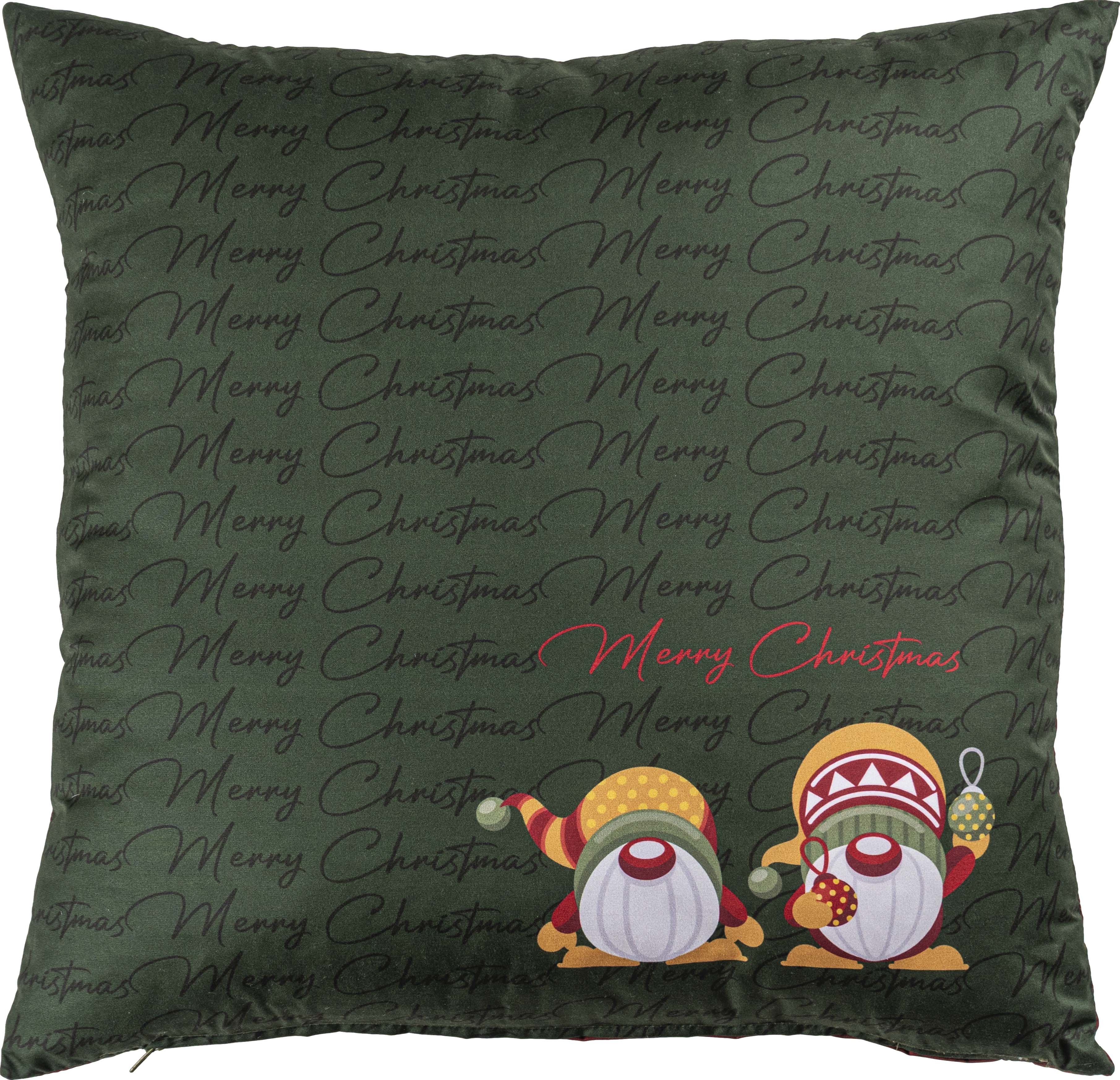 Almohada decorativa de gnomo navideño 