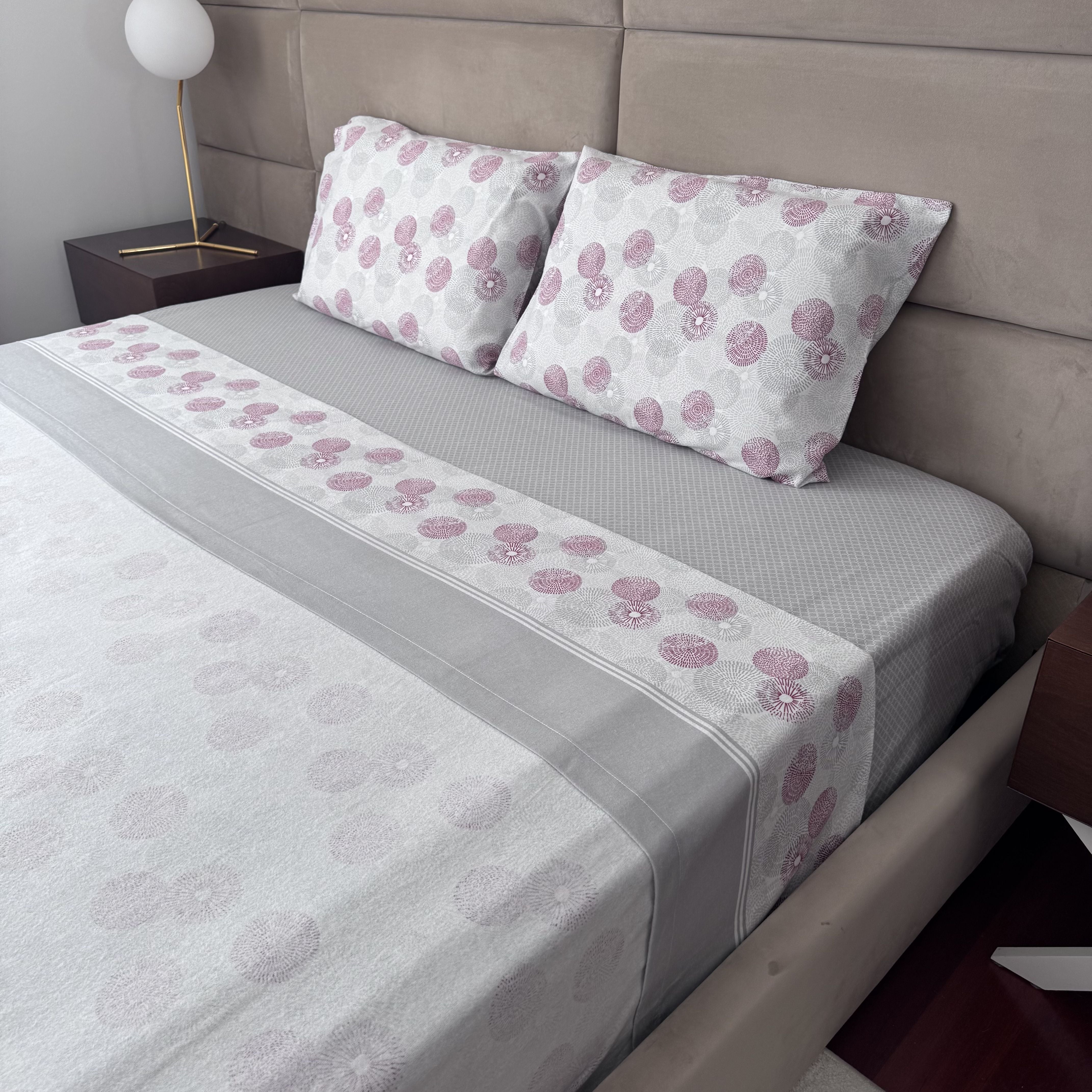 Sábanas de franela Bloom Gray 