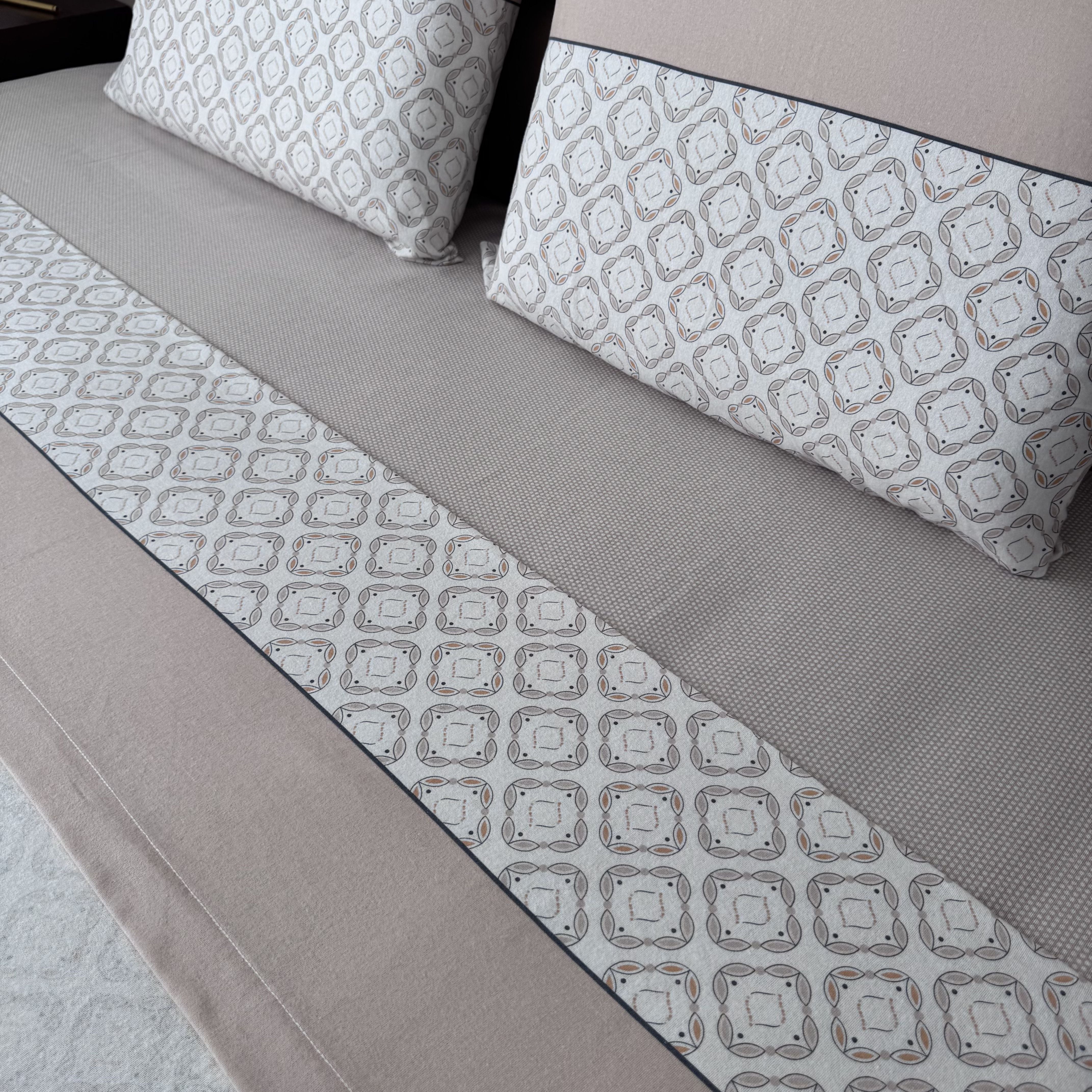 Sábanas de franela Atlas Beige 