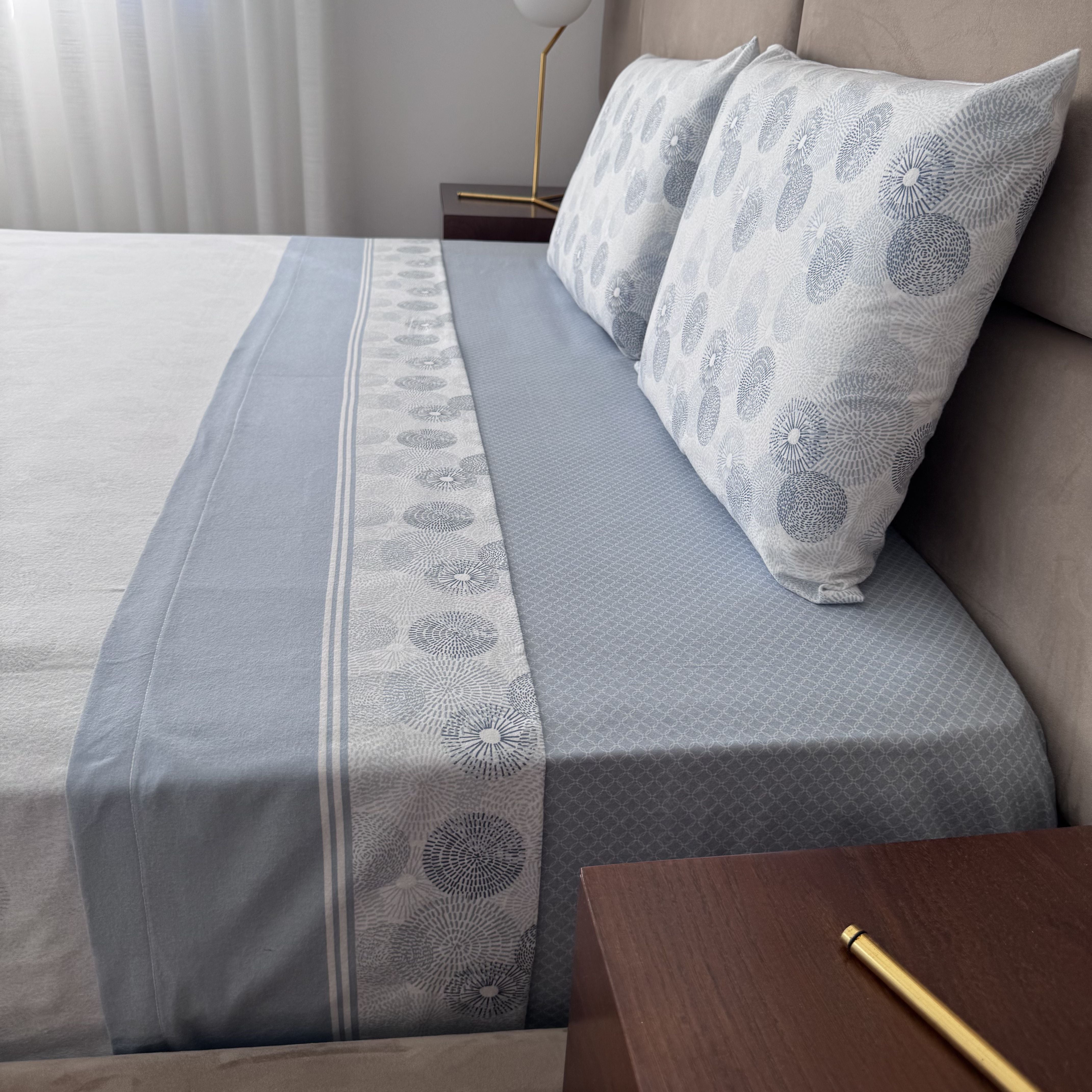 Sábanas de franela Bloom Blue 