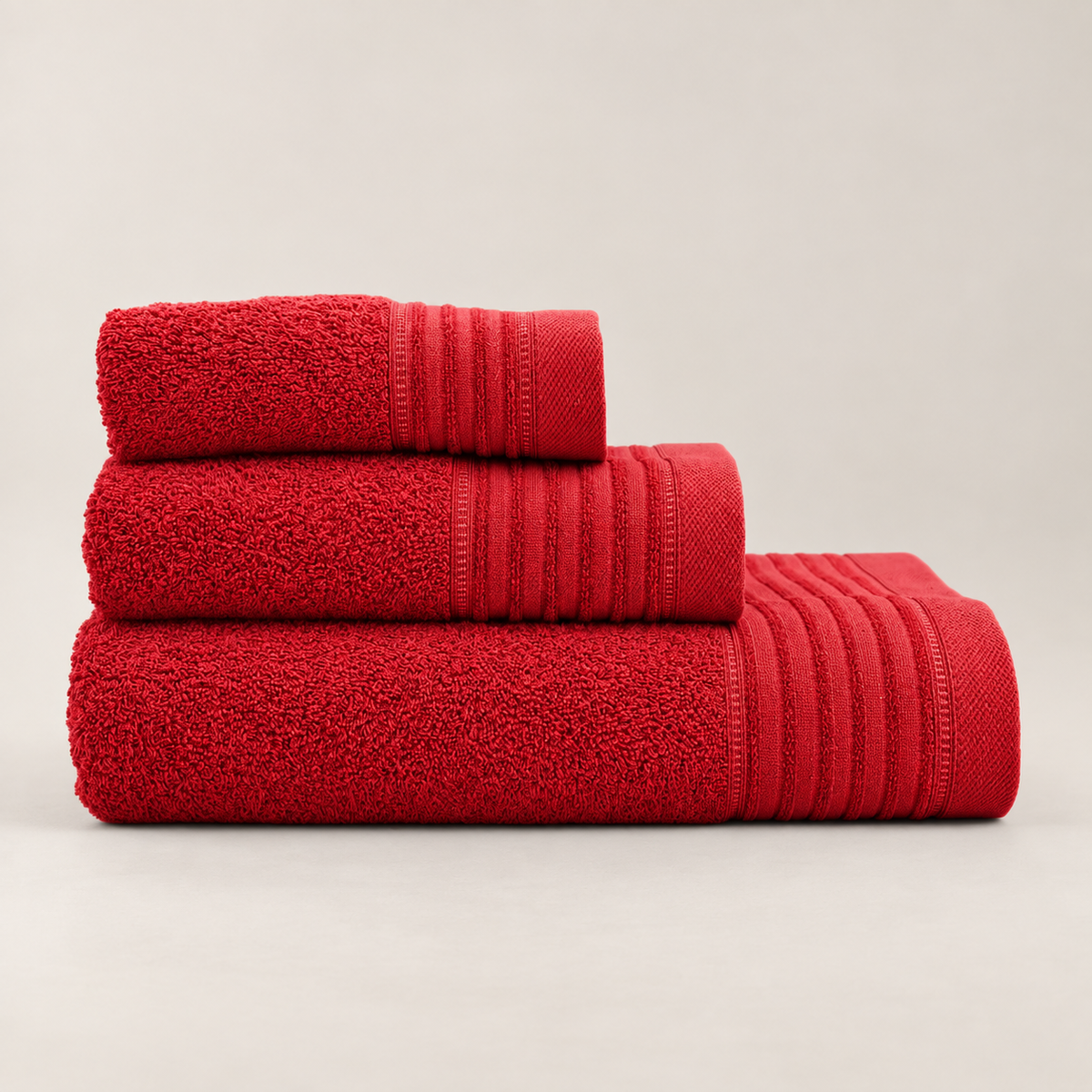Juego de Baño de Chenil Roja 