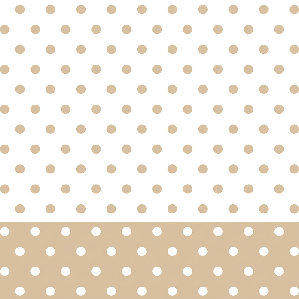 Juego de Sábanas de Coralina Lunares Beige
