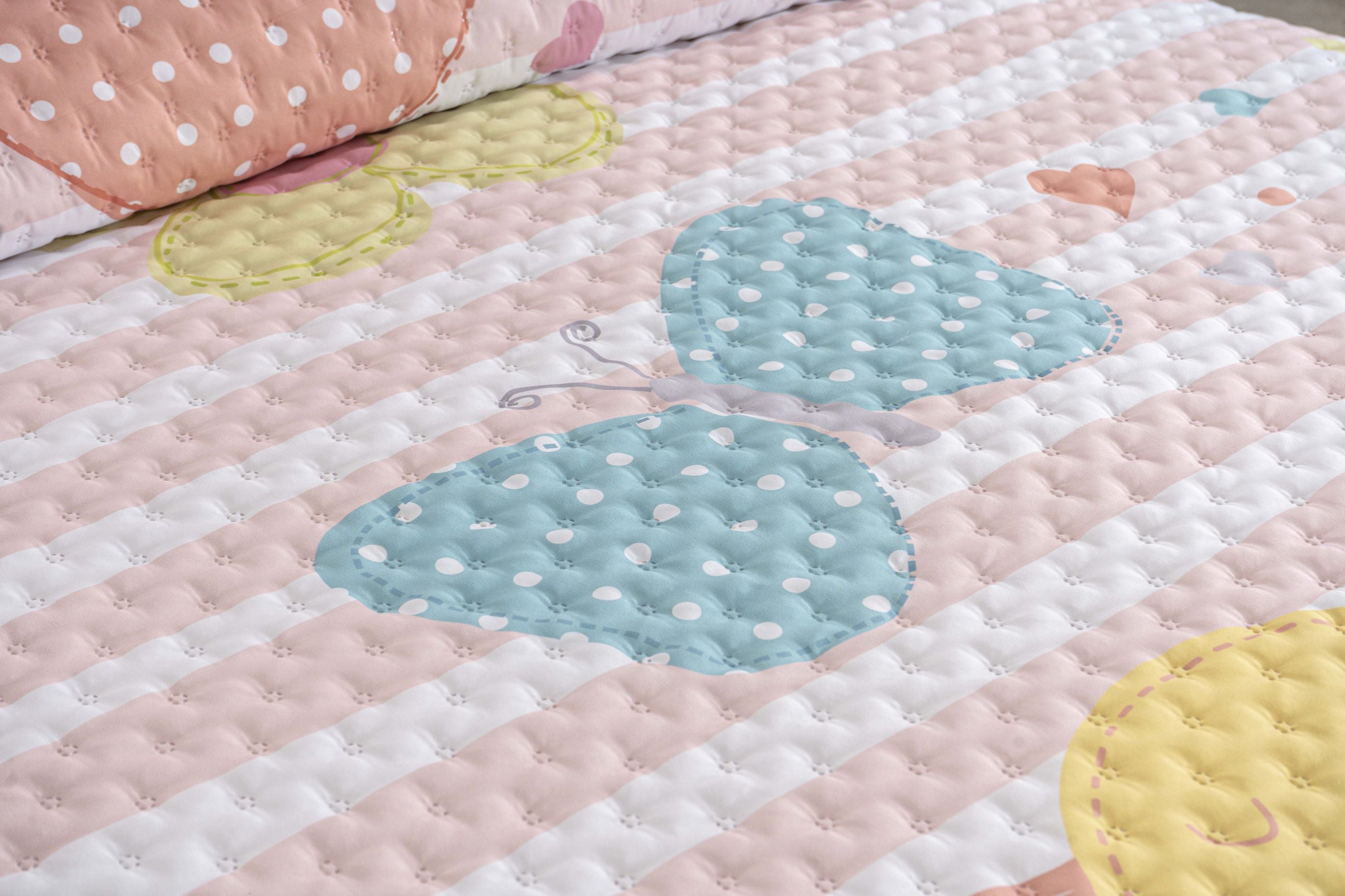 Edredón infantil de mariposas