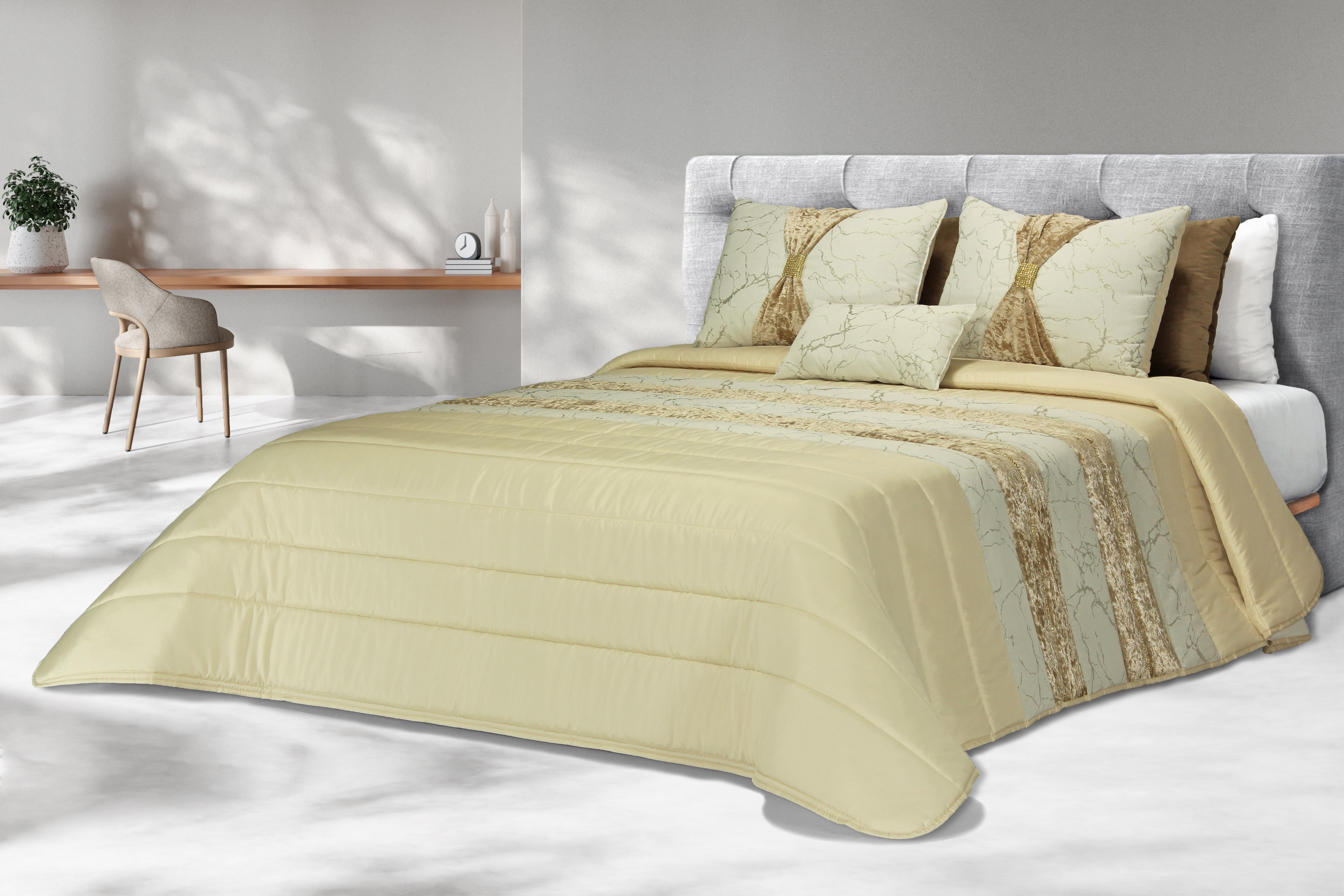 Edredón beige Murano