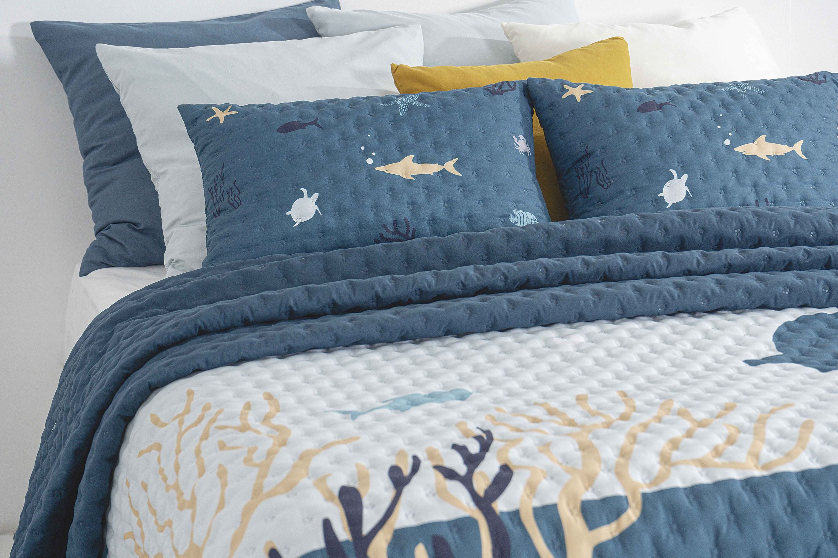 Edredón infantil con temática oceánica