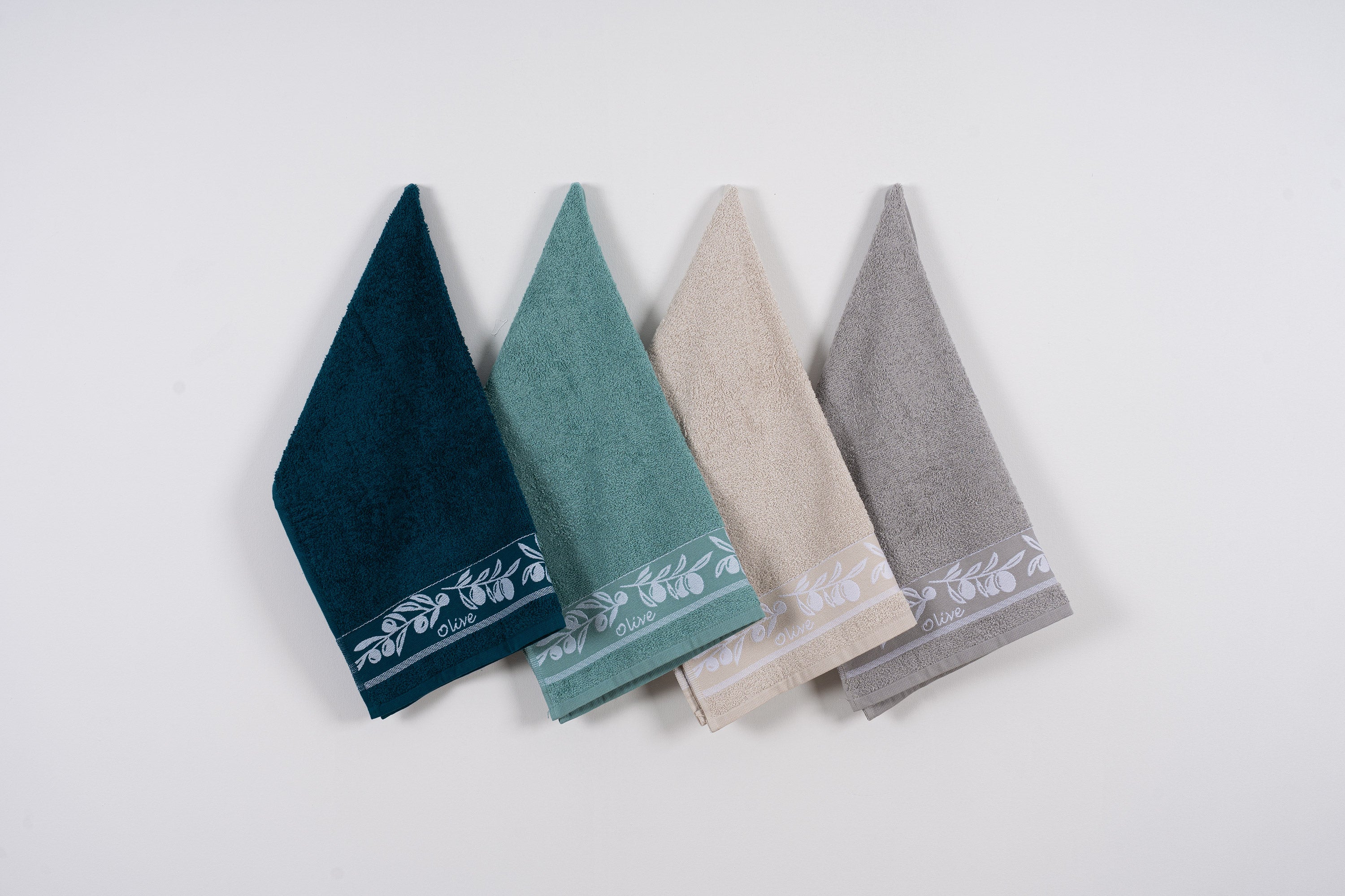Toallas de cocina color oliva 