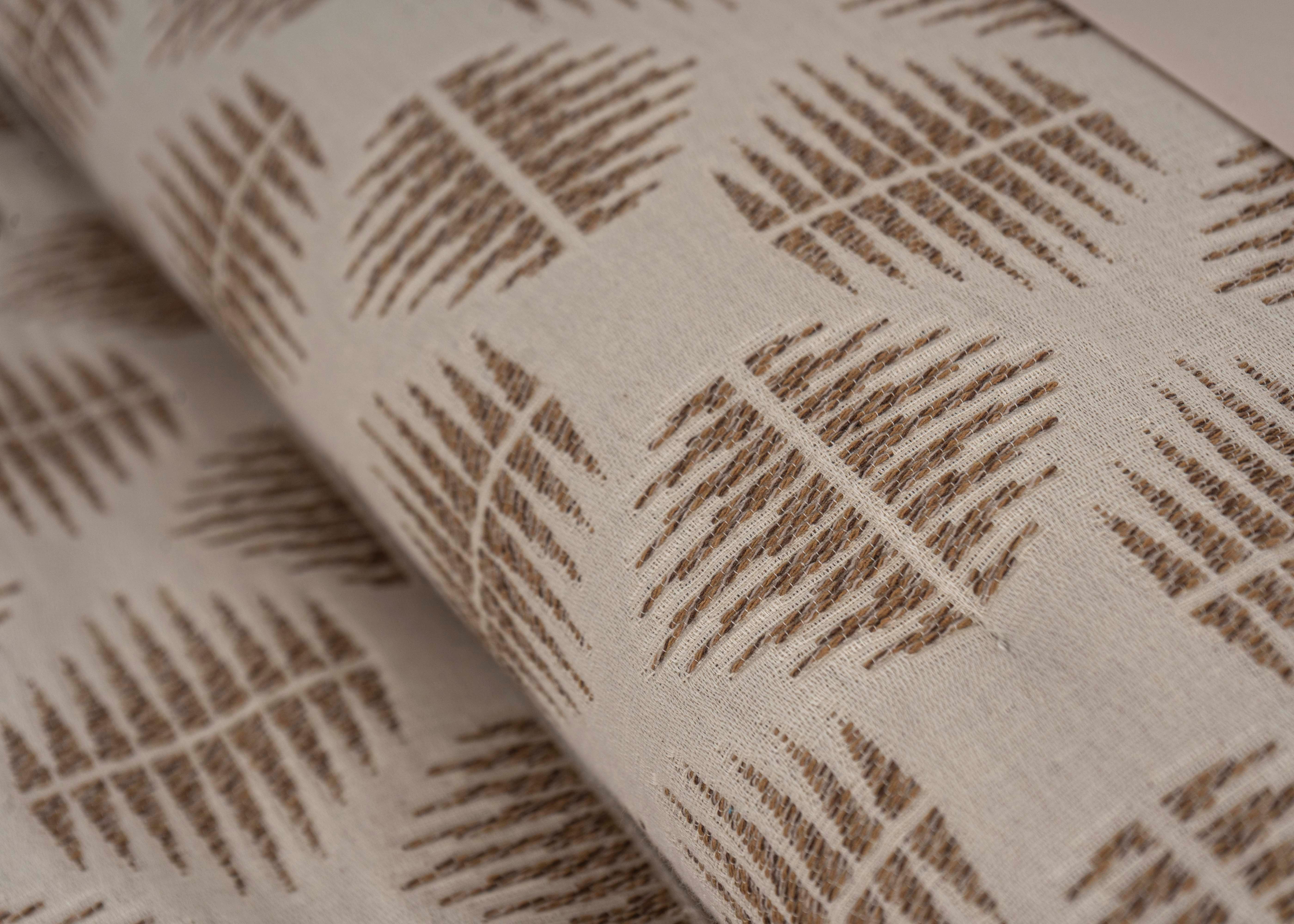 Colcha Oslo Camel Jacquard 