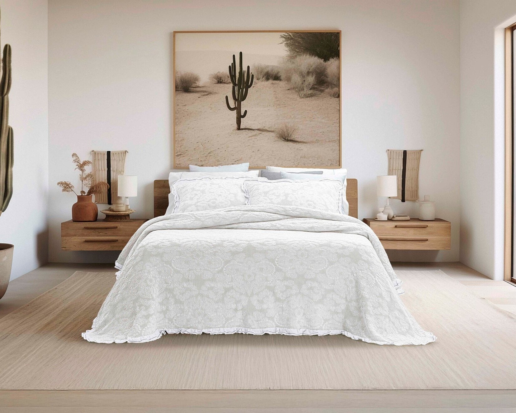 Colcha Jacquard Refrescante Blanco