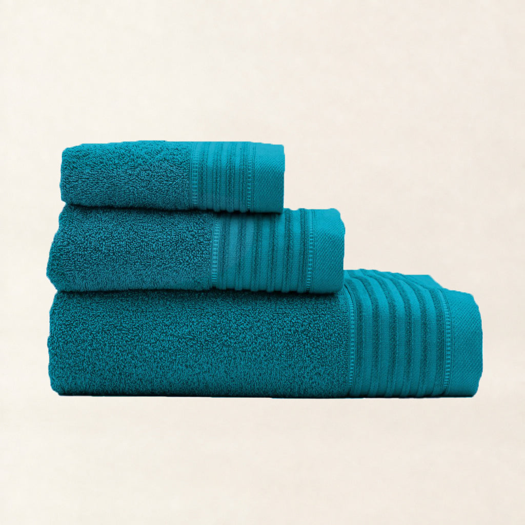 Juego de Baño de Chenilla Azul Petróleo 
