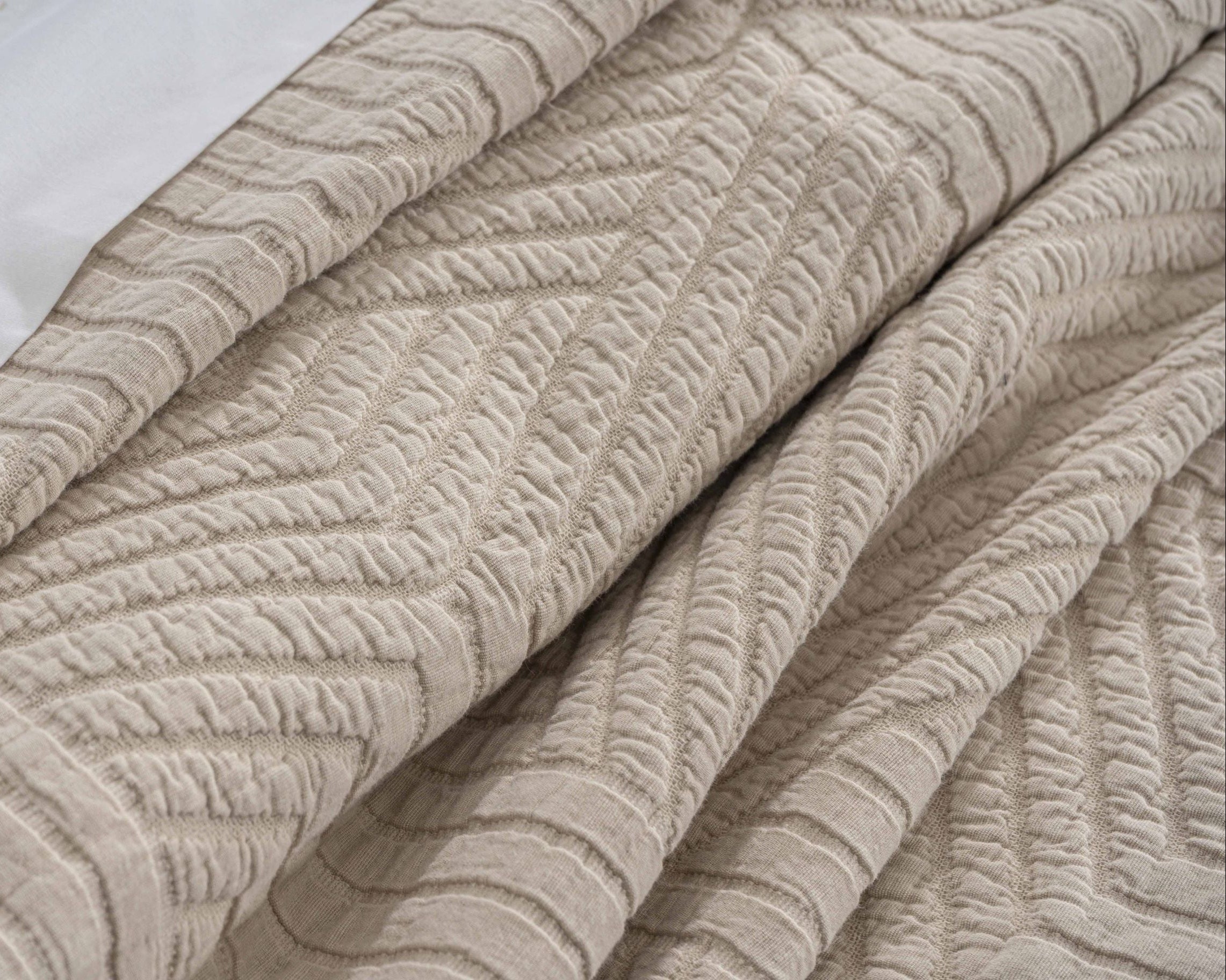 Colcha Jacquard Tomilho Beige