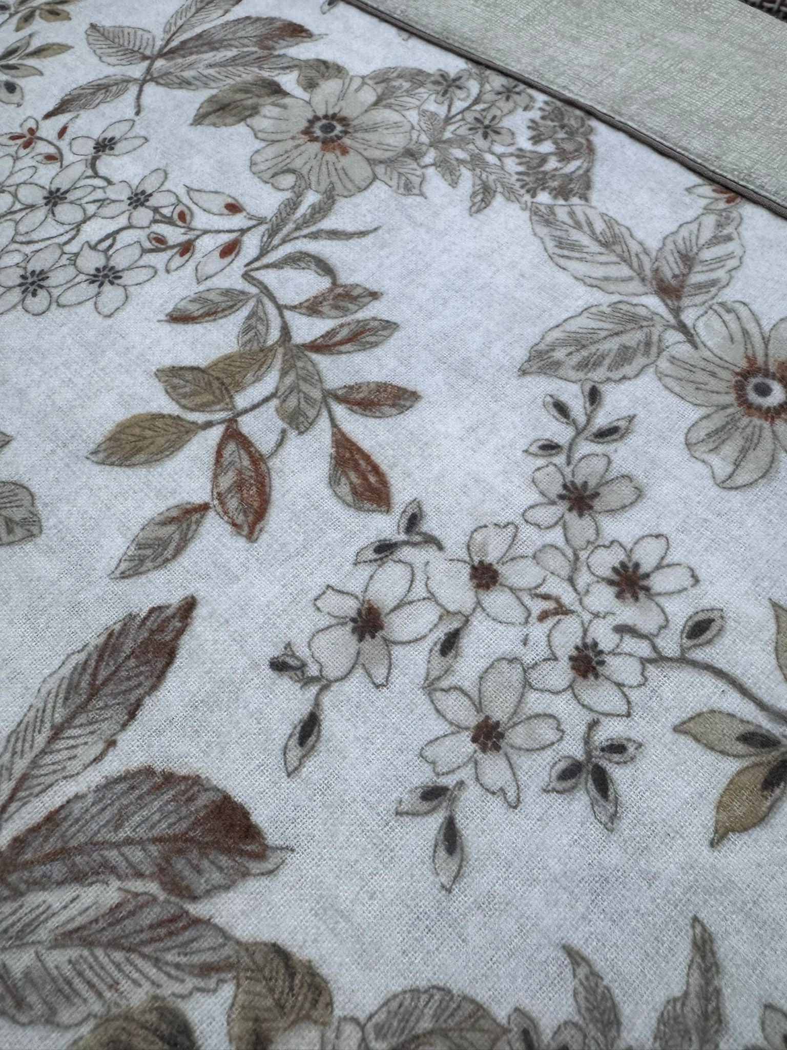 Juego de sábanas de franela beige Luar 