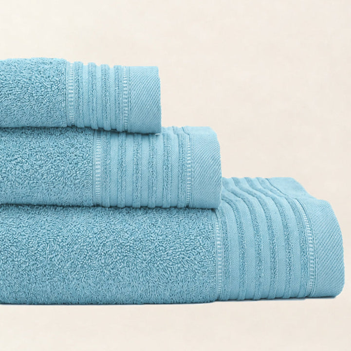 Juego de Baño de Chenilla Azul Claro 