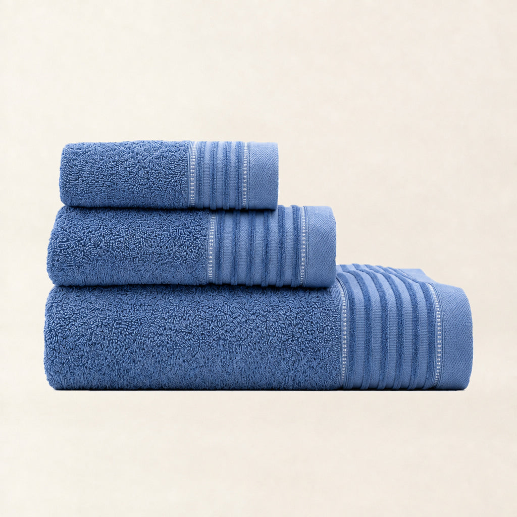 Juego de Baño de Chenilla Azul 