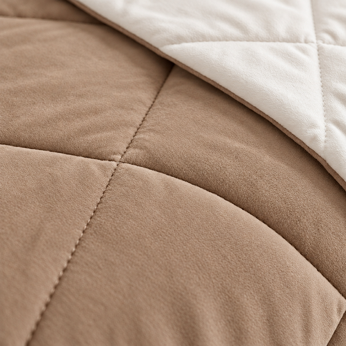 Edredón de Terciopelo Velux Beige