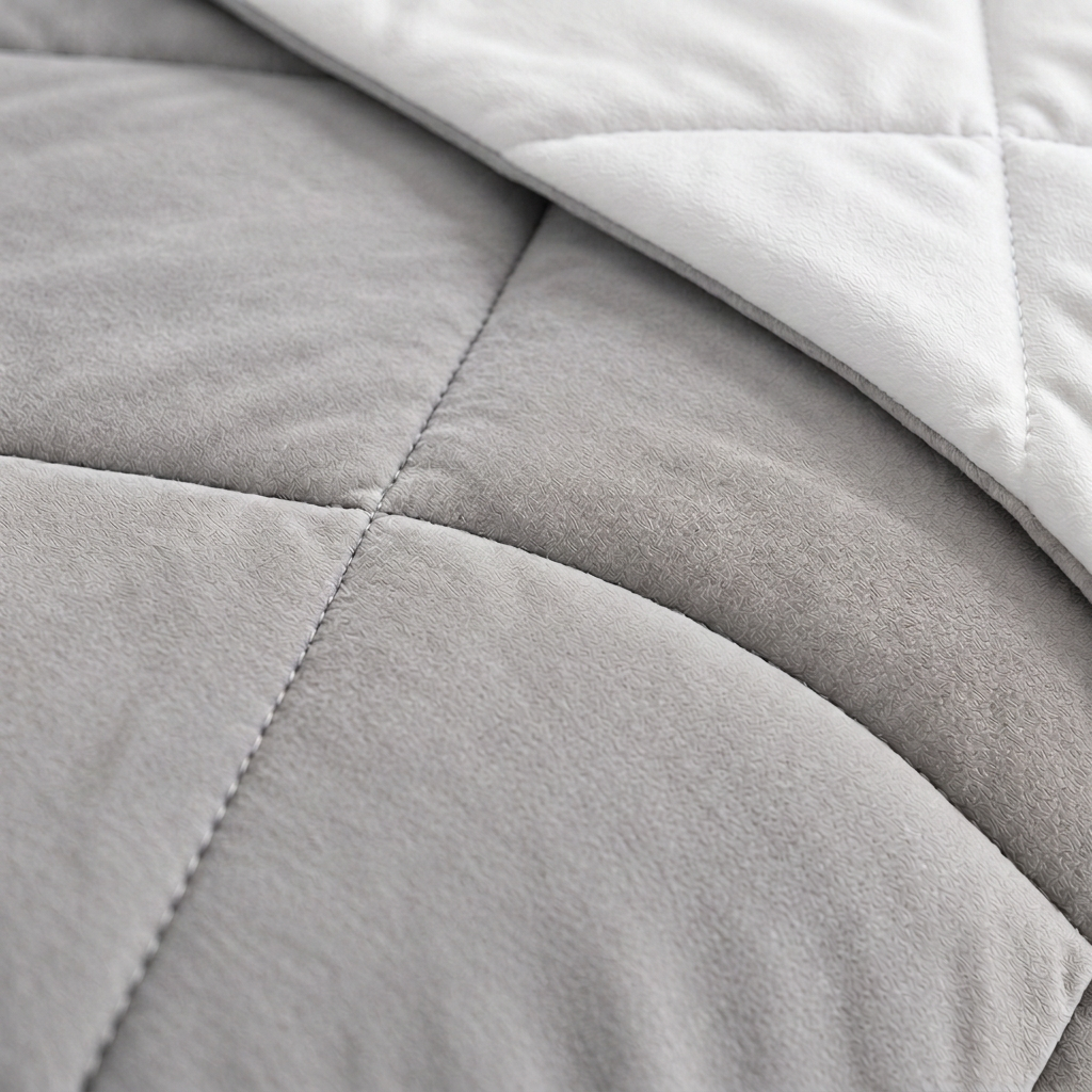 Edredón de Terciopelo Velux Gris