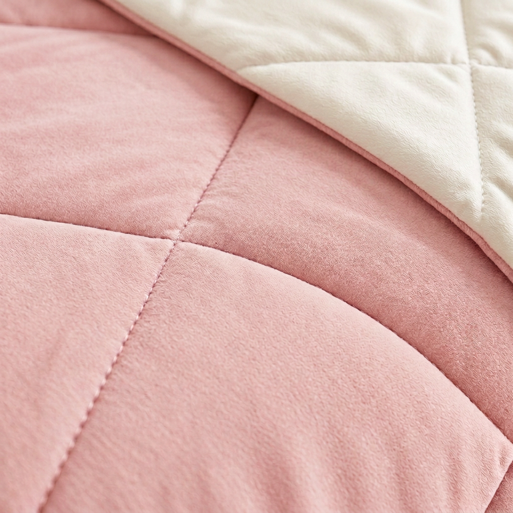 Detalhe do rosa claro com branco perolado