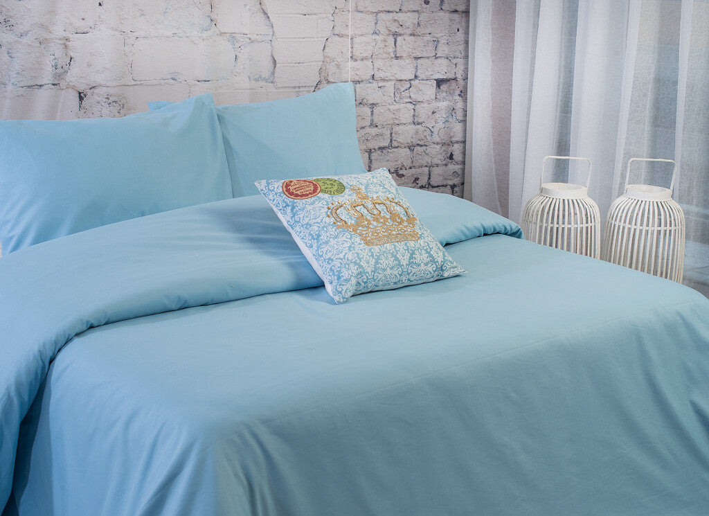 Funda nórdica azul + fundas de almohada