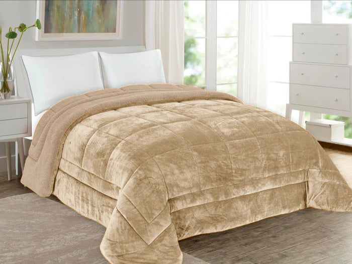 Edredom Pelo de Borrego Super Soft Bege