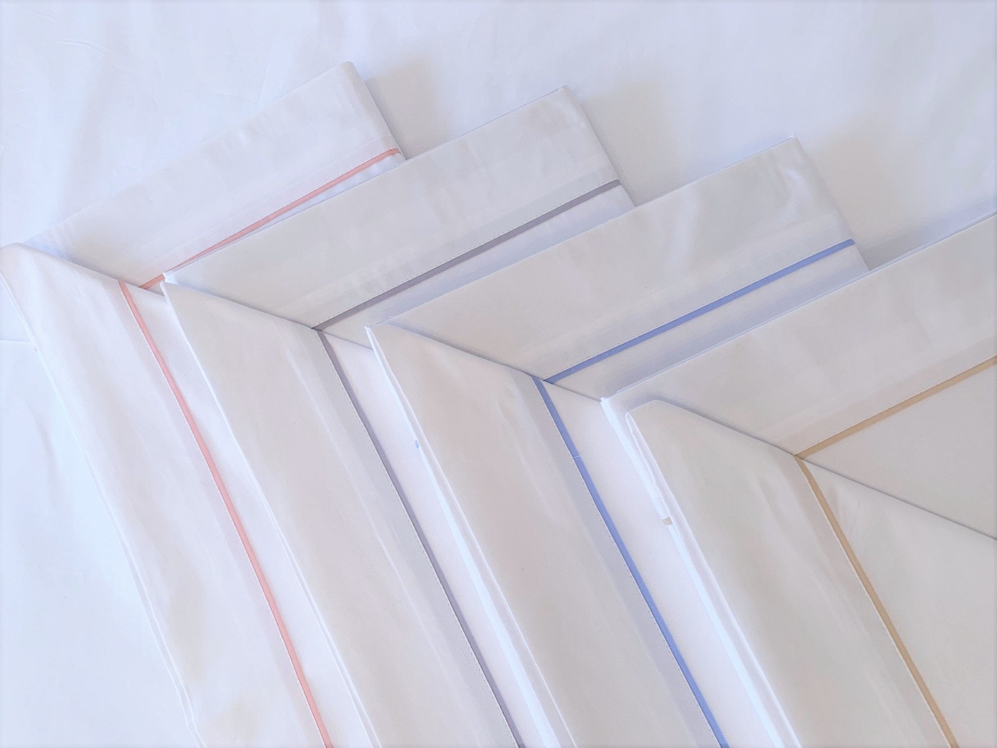 Conjunto de Lençóis de Cama Algodão Percal 400 Fios - Larbonito