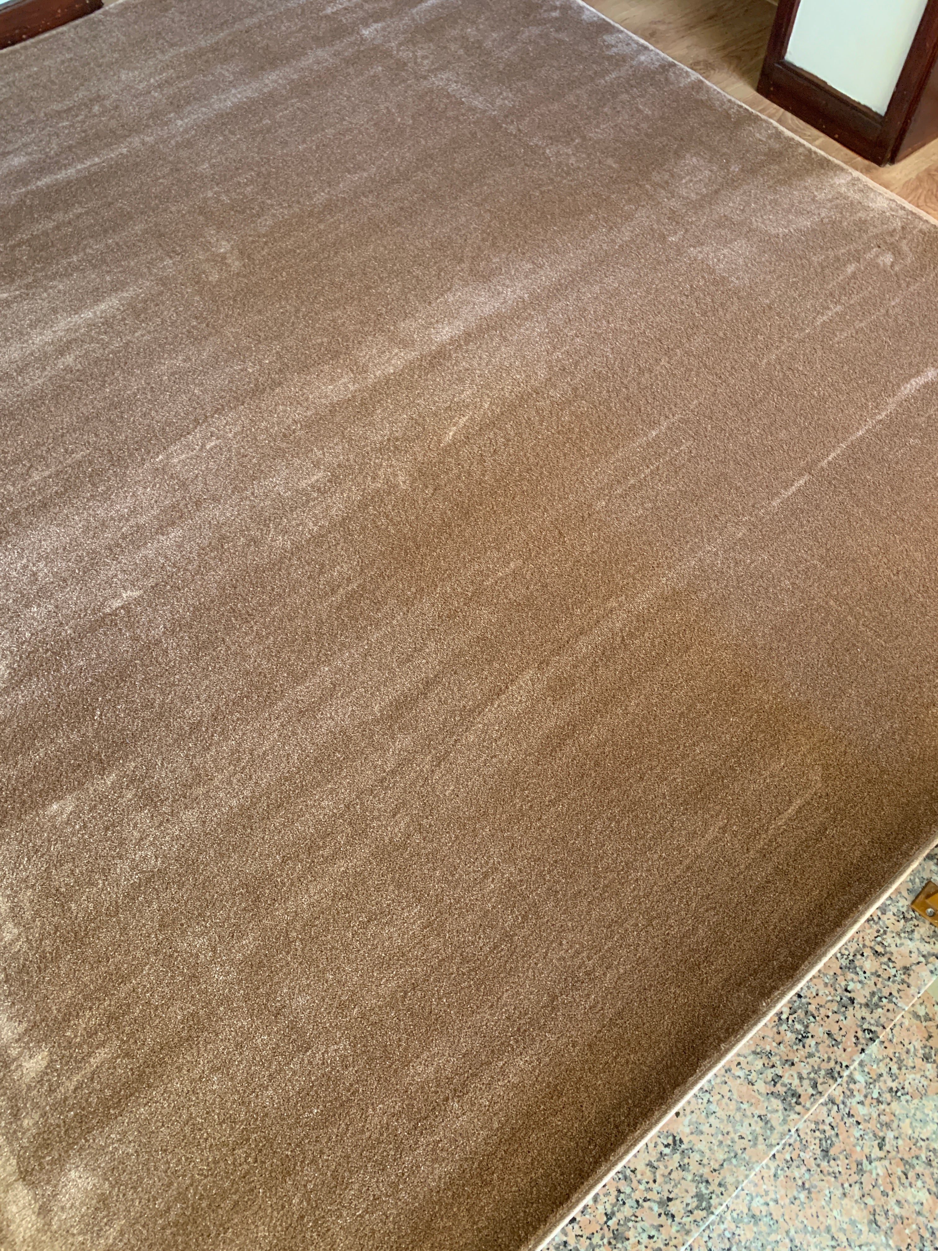 Tapete Liso Pelo Baixo Camel - Verona