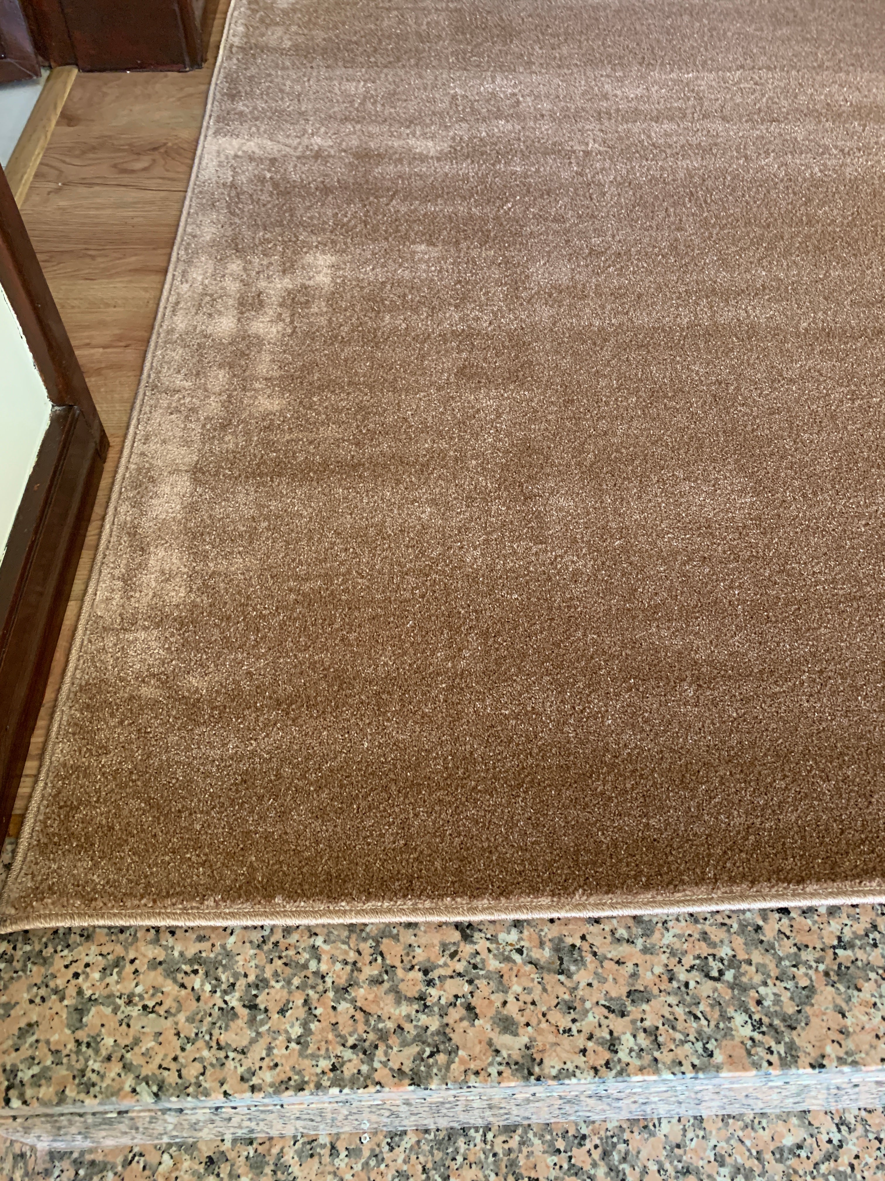 Tapete Liso Pelo Baixo Camel - Verona