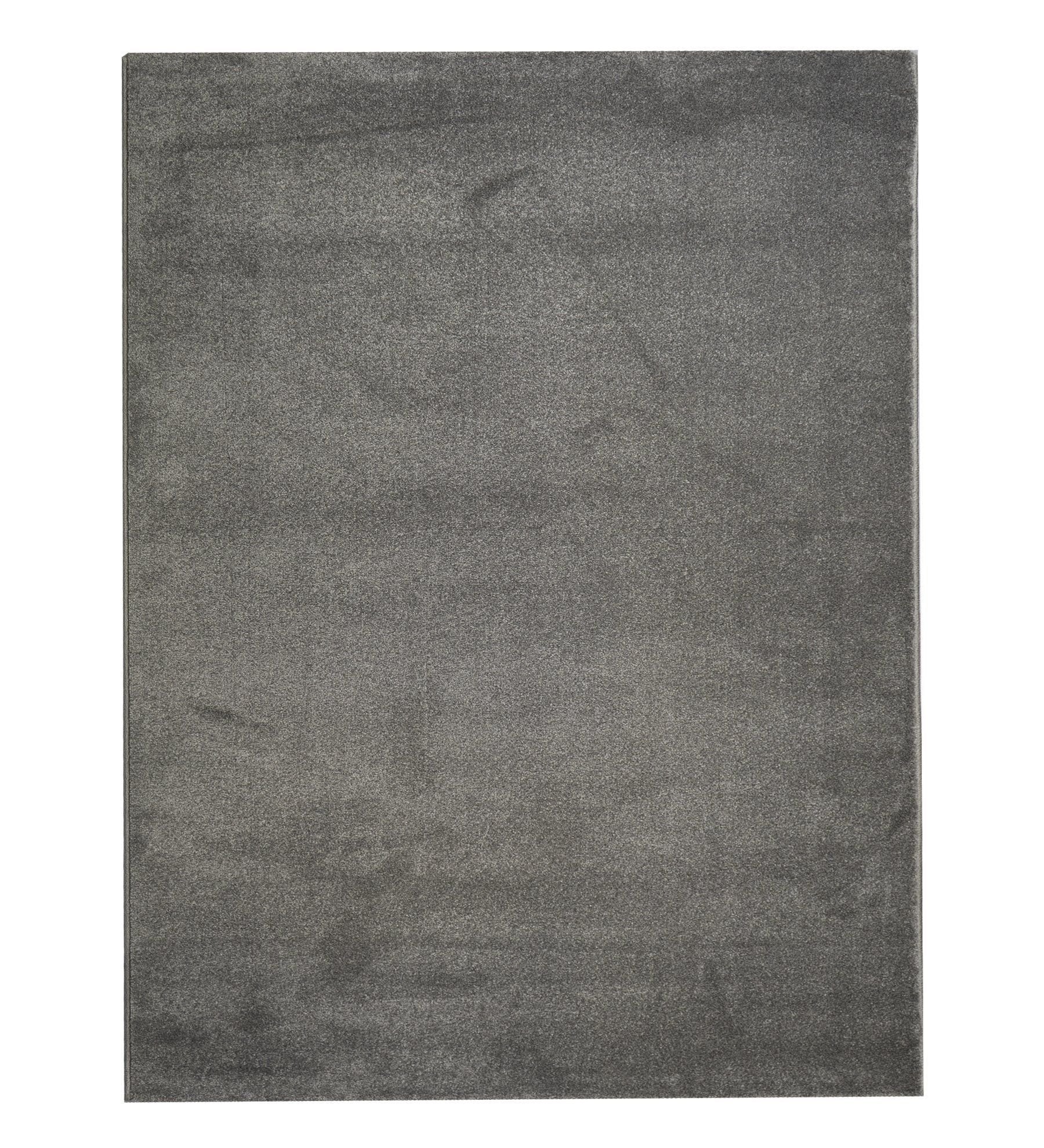 Tapete Liso Pelo Baixo Cinza - Verona - Larbonito